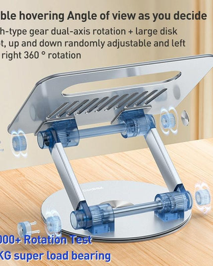 Silver Foldable Swivel Laptop Stand-1915196817331589125