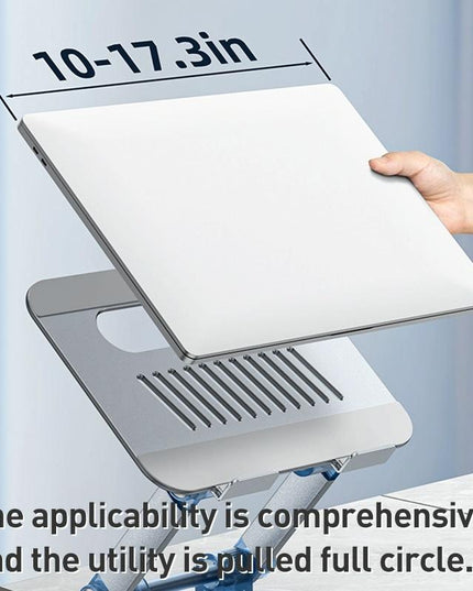 Silver Foldable Swivel Laptop Stand-1915196817331589126
