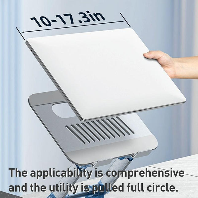Silver Foldable Swivel Laptop Stand-1915196817331589126