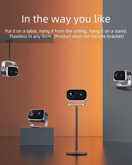 360 Degree Rotating Mini Android Projector - 150 Lumens 1280X720P-1915197947591659525