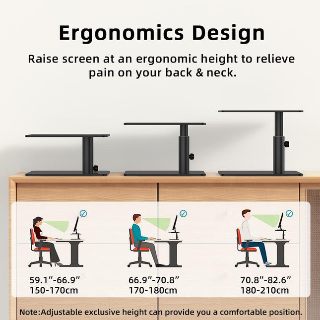 Aluminum Computer Screen Bracket - Black By Lenuo-1915196965809950722