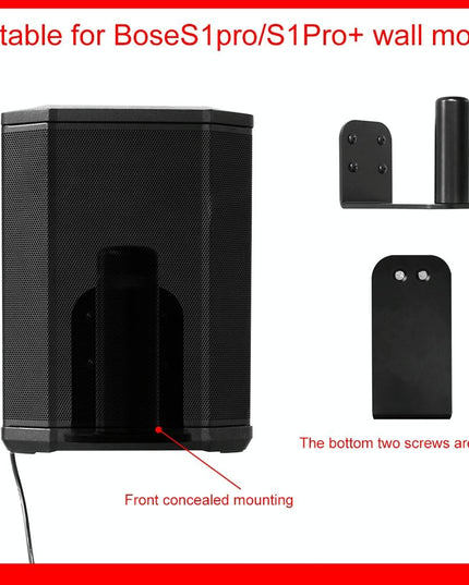 Bose S1 Pro / S1 Pro+ Metal Wall Mount Bracket - Black-1915196845798330371
