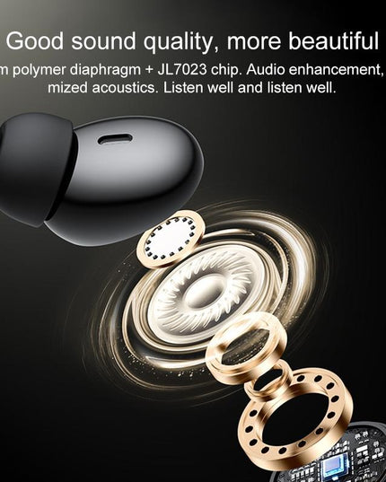 Black Wireless Bluetooth Earphones - Tws26-1915196870049796099