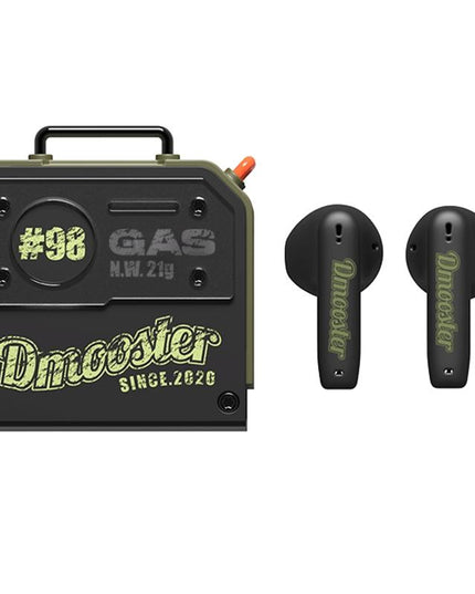 Oil Barrel Bluetooth Earphones - Black / Green Tws-1915197122844692488