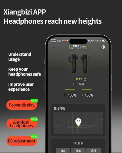 Oil Barrel Bluetooth Earphones - Black / Green Tws-1915197122844692482
