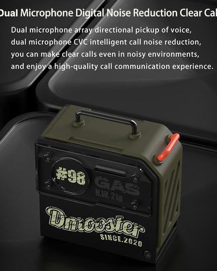 Oil Barrel Bluetooth Earphones - Black / Green Tws-1915197122844692485