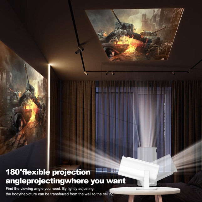 Portable Wifi Projector With Android 11 Os And Hd Display-1915196655943159814