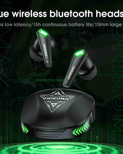 Wireless Bluetooth Earphones With Mic - Black-1915197134509051905