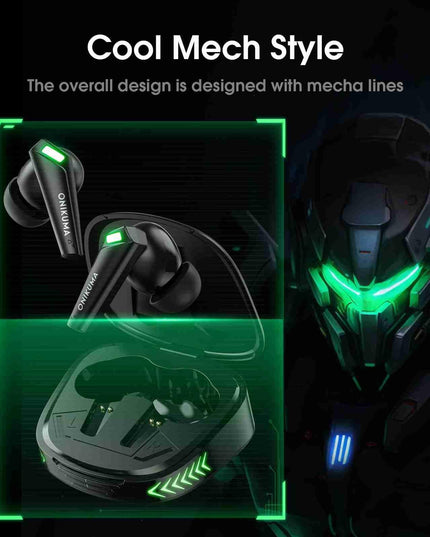 Wireless Bluetooth Earphones With Mic - Black-1915197134509051906