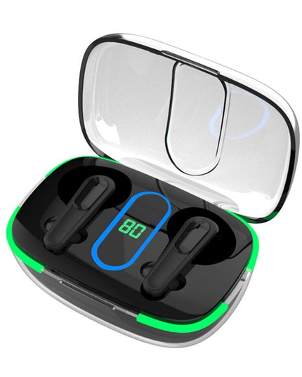 Intelligent Bluetooth Earphones With Wireless Charging - Black-1915196963473723392
