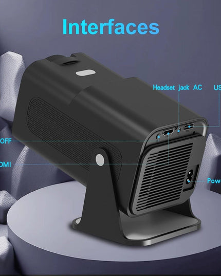 Portable 4K Android 12.0 Mini Wifi Projector For Home Use-1915196526196559874