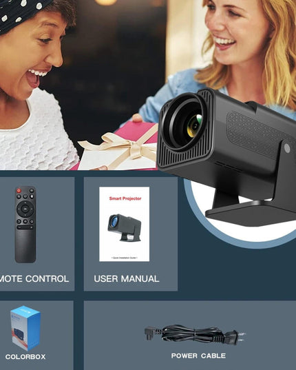 Portable 4K Android 12.0 Mini Wifi Projector For Home Use-1915196526196559876