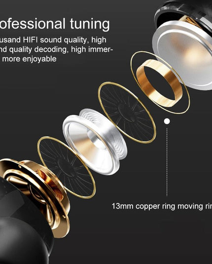 Wireless Bluetooth Earphone With Touch Screen & Noise Reduction - White-1915196825372069890