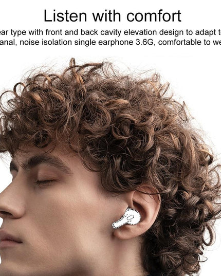 Wireless Bluetooth Earphone With Touch Screen & Noise Reduction - White-1915196825372069893