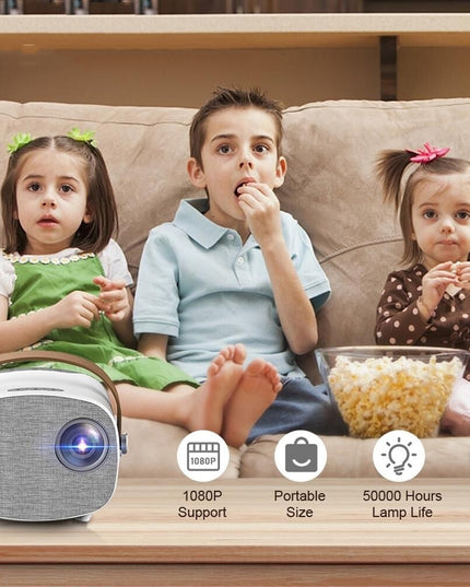 Mini Portable Led Projector For Kids - 1080P Resolution-1915197822760783880