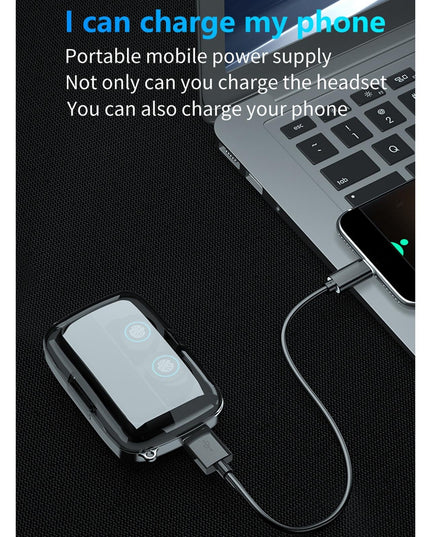Waterproof Wireless Bluetooth Earphones With Touch Screen And Charging Box-1915196983203729412