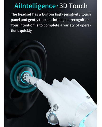 Waterproof Wireless Bluetooth Earphones With Touch Screen And Charging Box-1915196983203729413