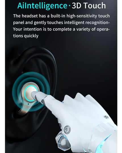 Waterproof Wireless Bluetooth 5.0 Earphones With Charging Box And Led Display-1915197074165600259
