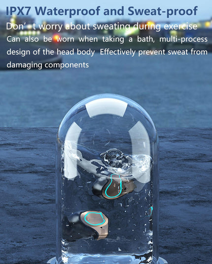 Waterproof Wireless Bluetooth 5.0 Earphones With Charging Box And Led Display-1915197074165600262