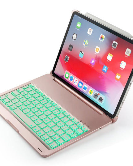 Wireless Bluetooth Keyboard Case For Ipad Pro 11 2018 - Rose Gold Colourful Backlight-1915196544135598080