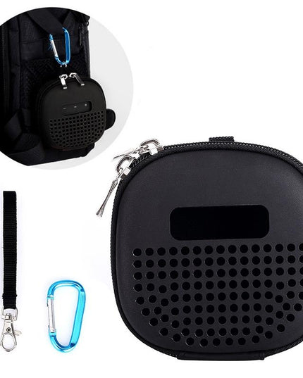 Shockproof Eva Bag For Bose Soundlink Micro Speaker - Portable With Rope & Metal Buckle Black-1915196748809244678