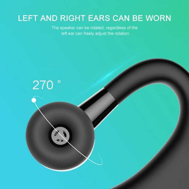 V9 Wireless Bluetooth Headset With Mic For Drivers - Black-1915196493023809539