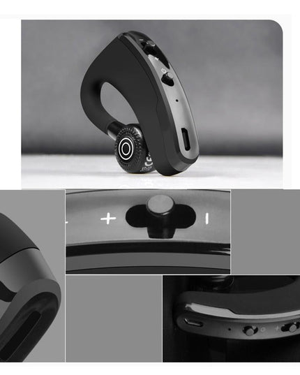 V9 Wireless Bluetooth Headset With Mic For Drivers - Black-1915196493023809545