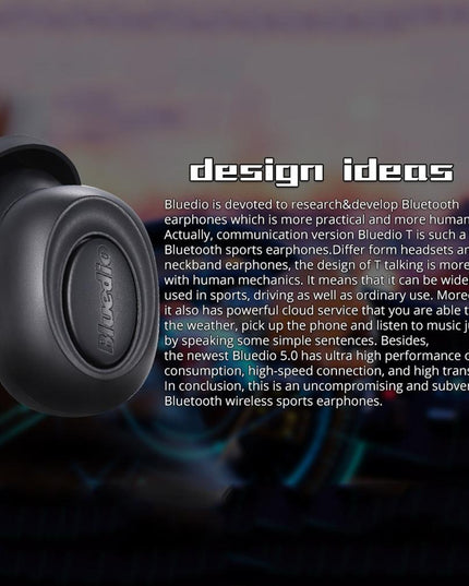 Wireless In-Ear Headset With Usb Cable - Black 5.0-1915196499868913666