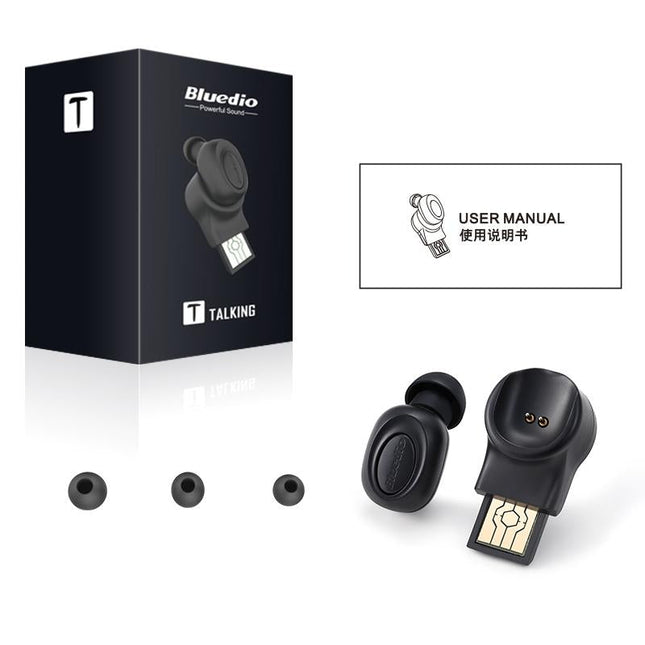 Wireless In-Ear Headset With Usb Cable - Black 5.0-1915196499868913668