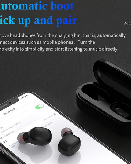 Wireless Sports Bluetooth Earphones - Binaural Stereo Black-1915196699073187846