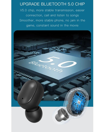 Wireless Bluetooth Earphones With Digital Display & Charging Box - H6 Tws-1915197206844018696