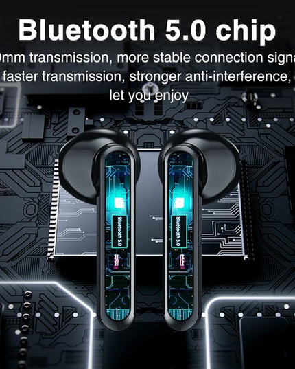Wireless Bluetooth Earphones With Charging Box & Led Display-1915196637760851974