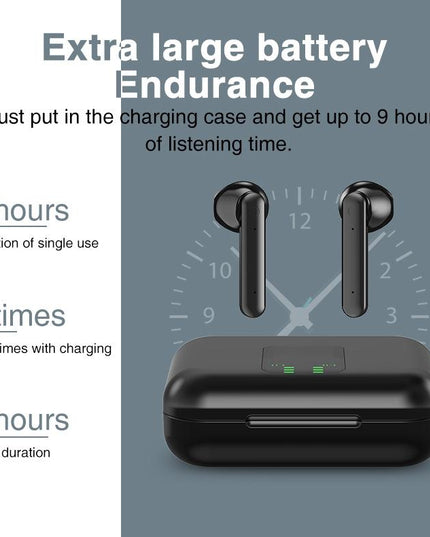 Wireless Bluetooth Earphones With Charging Box & Led Display-1915196637760851977