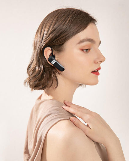 Wireless Bluetooth 5.0 Earphone With Hanging Ear Design - White-1915196621902188548