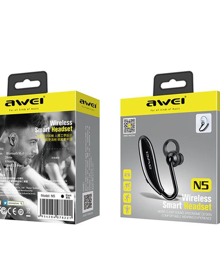 Wireless Bluetooth 5.0 Headset - N5 White-1915196636972322820
