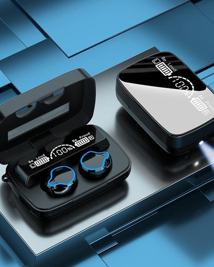 Wireless Bluetooth 5.0 Earphones With Digital Display And Flashlight-1915196704290902016