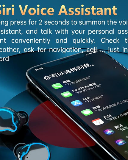 Wireless Bluetooth 5.0 Earphones With Digital Display And Flashlight-1915196704290902020