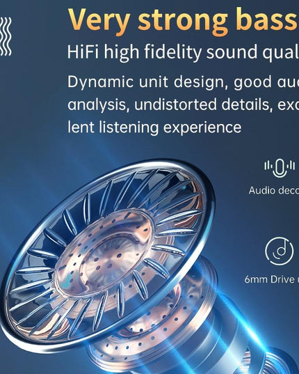 Wireless Bluetooth 5.0 Earphones With Digital Display And Flashlight-1915196704290902023