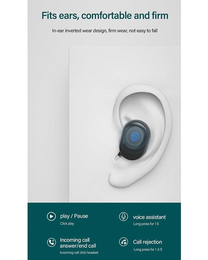 Wireless Bluetooth Earphone With Noise Reduction & Charging Box - Led Display-1915196633075814408