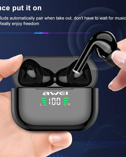Wireless Tws Headset With Bluetooth 5.0 And Led Display-1915197933779816456