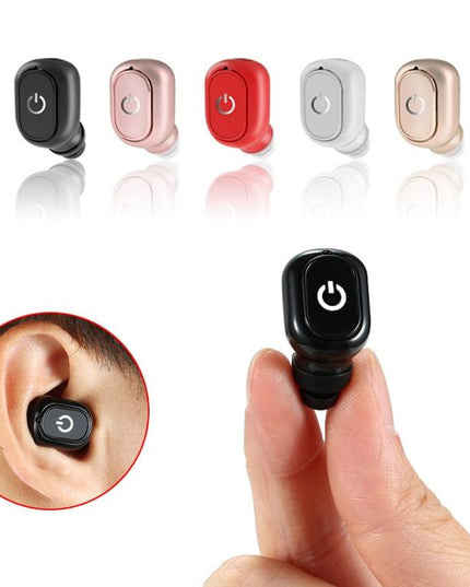 Wireless Bluetooth 5.0 Single In-Ear Earphone - Black-1915196736935170049