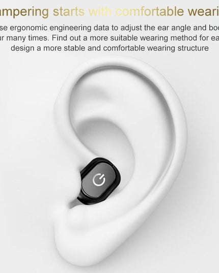 Wireless Bluetooth 5.0 Single In-Ear Earphone - Black-1915196736935170050