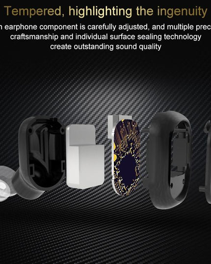 Wireless Bluetooth 5.0 Single In-Ear Earphone - Black-1915196736935170053