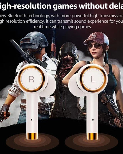 Wireless Bluetooth 5.0 Earbuds With Charging Case-1915196730656296969