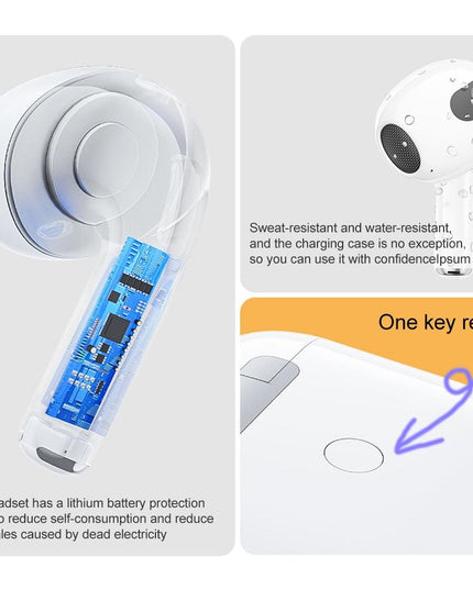 Pro True Wireless Stereo Bluetooth Earphones - White-1915196625047916547