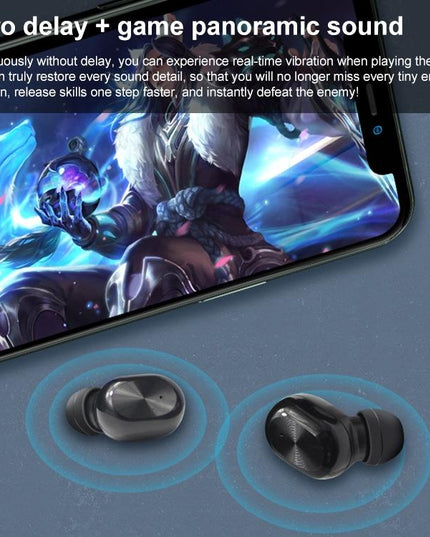 Waterproof Bluetooth 5.0 Tws Earphones With Touch Control - Black-1915196750893813764