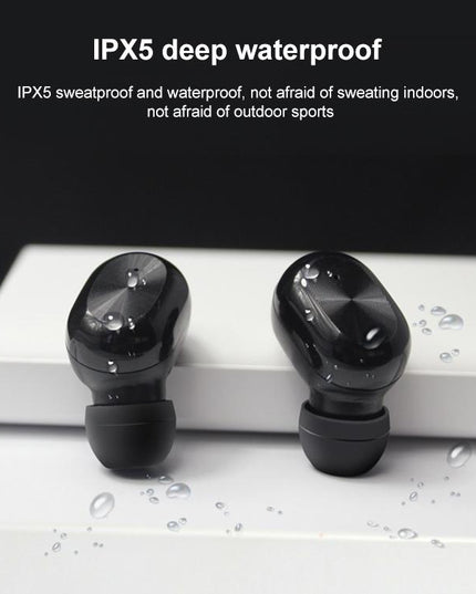 Waterproof Bluetooth 5.0 Tws Earphones With Touch Control - Black-1915196750893813765
