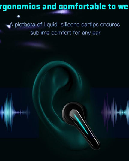 Wireless Gaming Earphones With Low Latency - Black-1915196796032913411