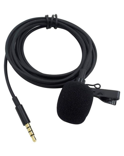 Clip-On Lavalier Microphone For Mobile Phones - 1.2M - Black-1915196769491357697