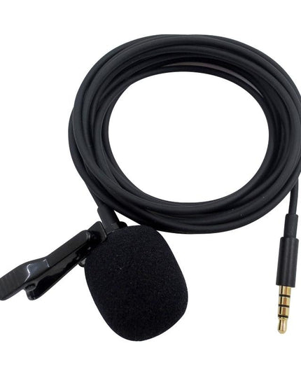 Clip-On Lavalier Microphone For Mobile Phones - 1.2M - Black-1915196769491357698